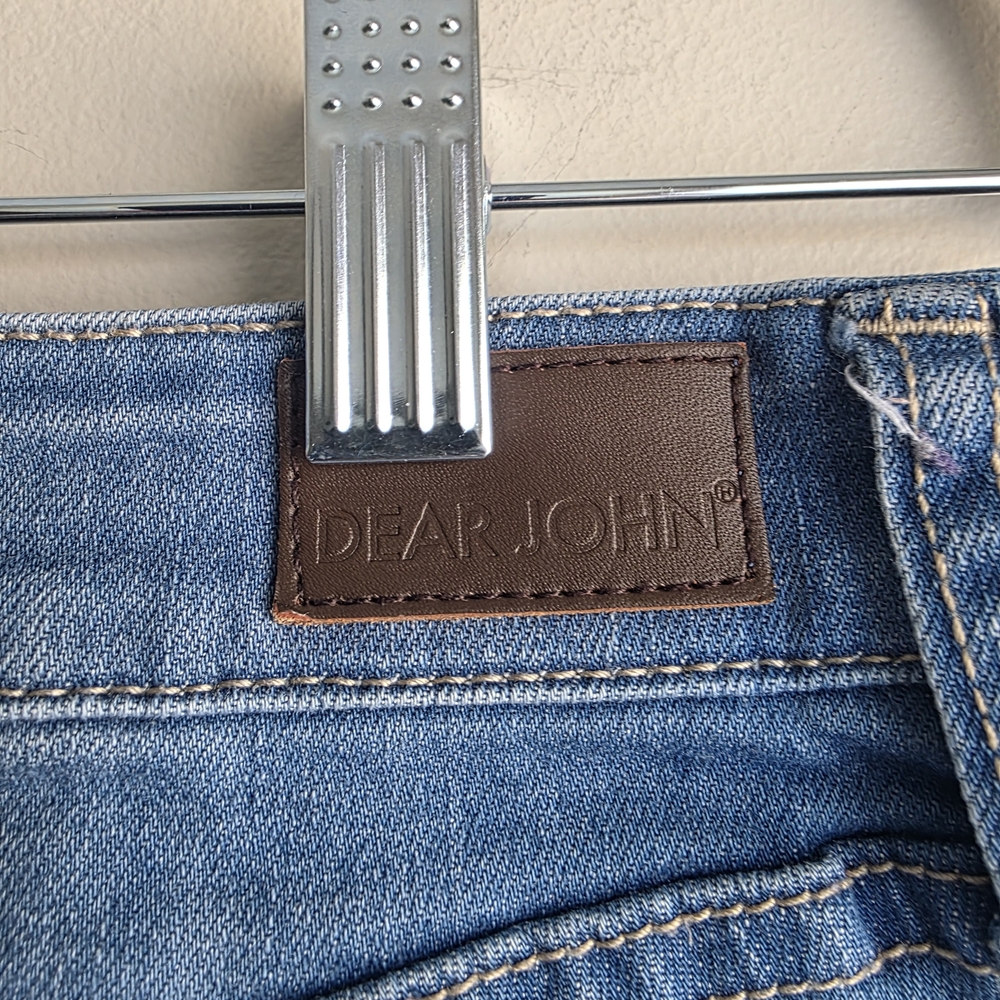 Dear John Patchwork Joy Rich Comfort Skinny Jean in Medium Blue Size 29 - Picture 9 of 9